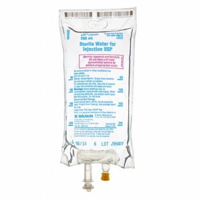 Sterile Water Iv Bag Intravenous Iv Solution Flexible Bag 250 Ml