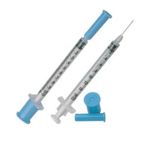 Tuberculin Syringe 1mL with detachable needle 25G x 5/8 100/Box # 26044 -  Merit Pharmaceutical