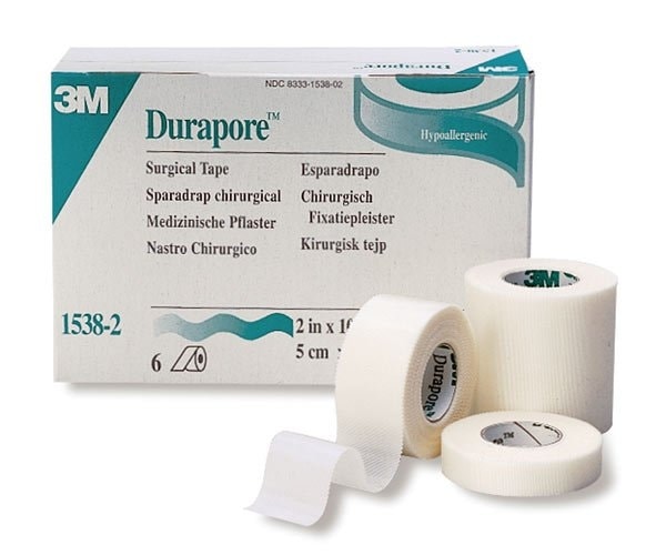 3M Durapore Surgical Tape - 1 x 10 Yards