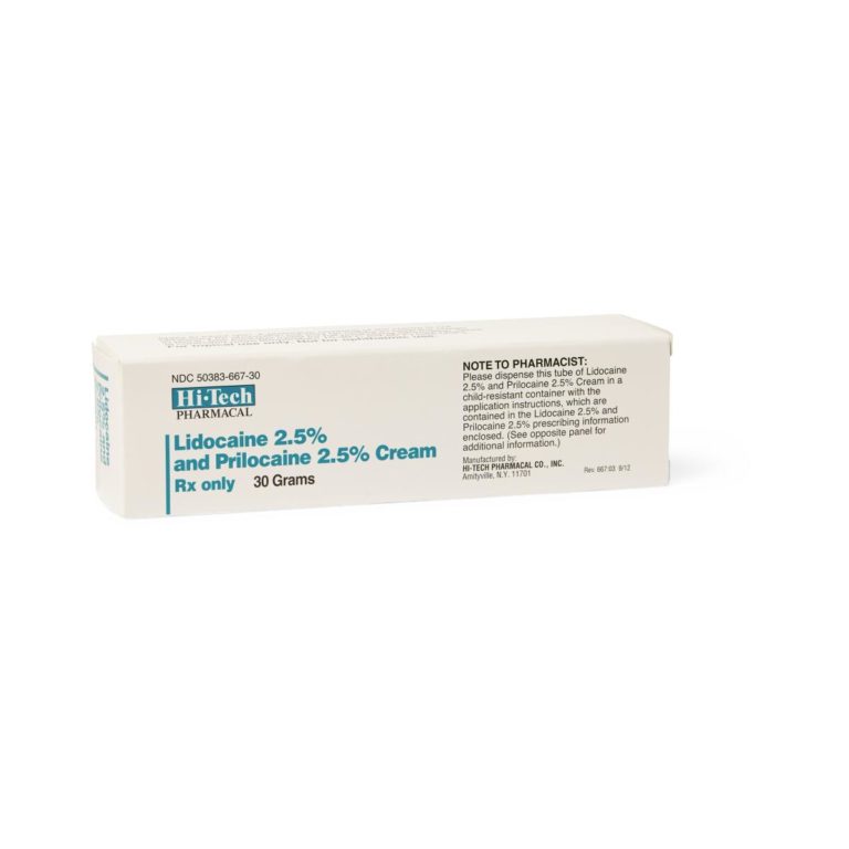 Lidocaine/Prilocaine (Generic EMLA) 2.5%, 30GM - Merit Pharmaceutical