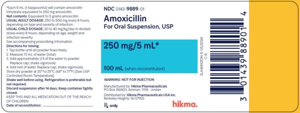 Amoxicillin Suspension 250mg 5mL, 100mL