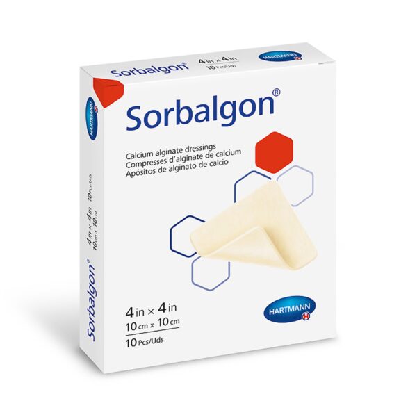 Alginate Dressing Sorbalgon Square 10 Per Box (Calcium Alginate)